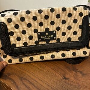 Kate spade tweed polka dot crossbody